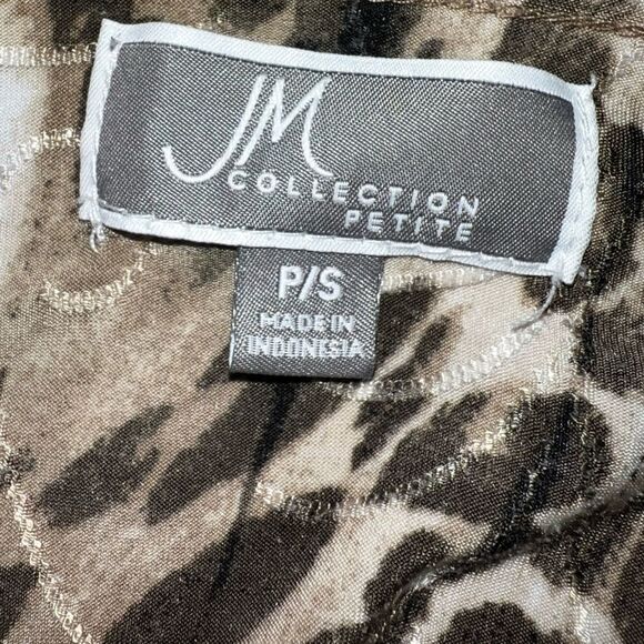 JM collection snake print design 3/4 sleeved top - Picture 7 of 8